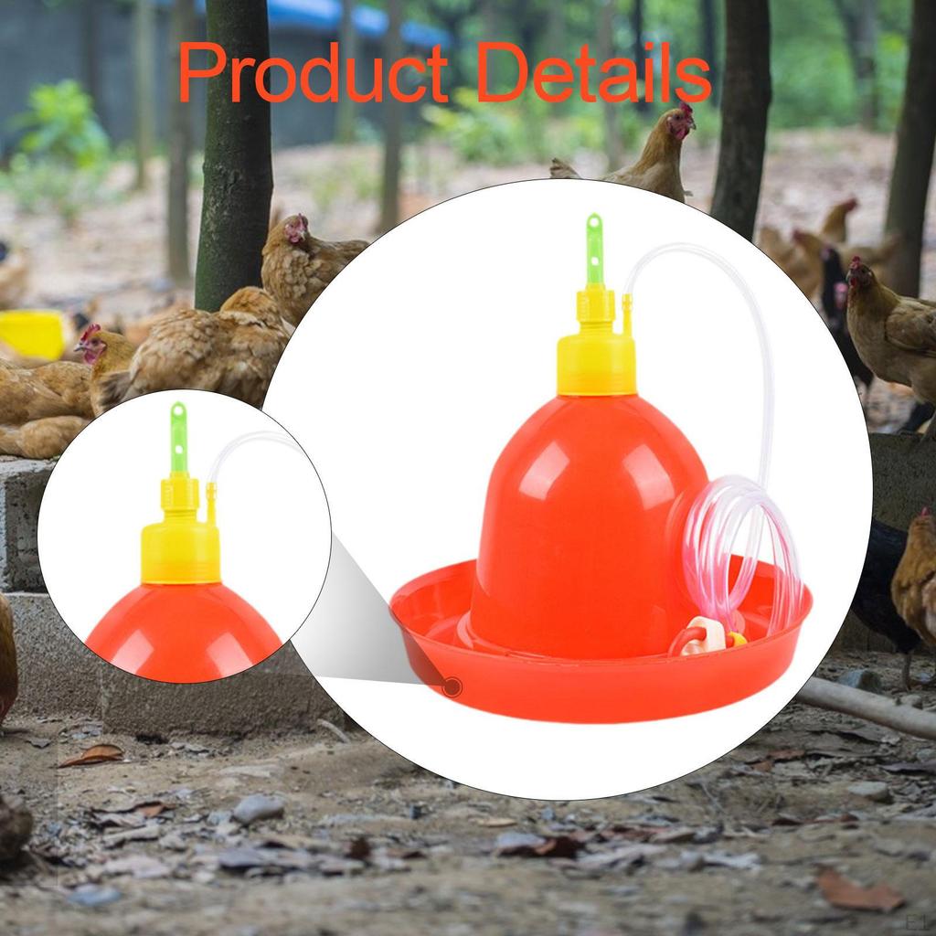 Automatic Poultry Drinker Waterer Chicken Kits Water Drinking Bowl for Quail Goose