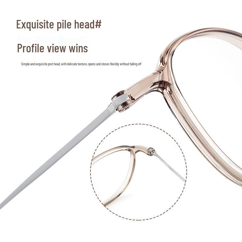 6.8g Ultralight Pure Titanium Small Round Eyeglasses Frame – Trendy Internet Celebrity Style