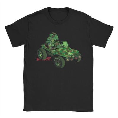 Gorillaz Geep Logo Reverse T Shirt Summer Cotton T-Shirts For Man Trendy Cool Casual Tshirt Short-Sleeved Vintage Tops