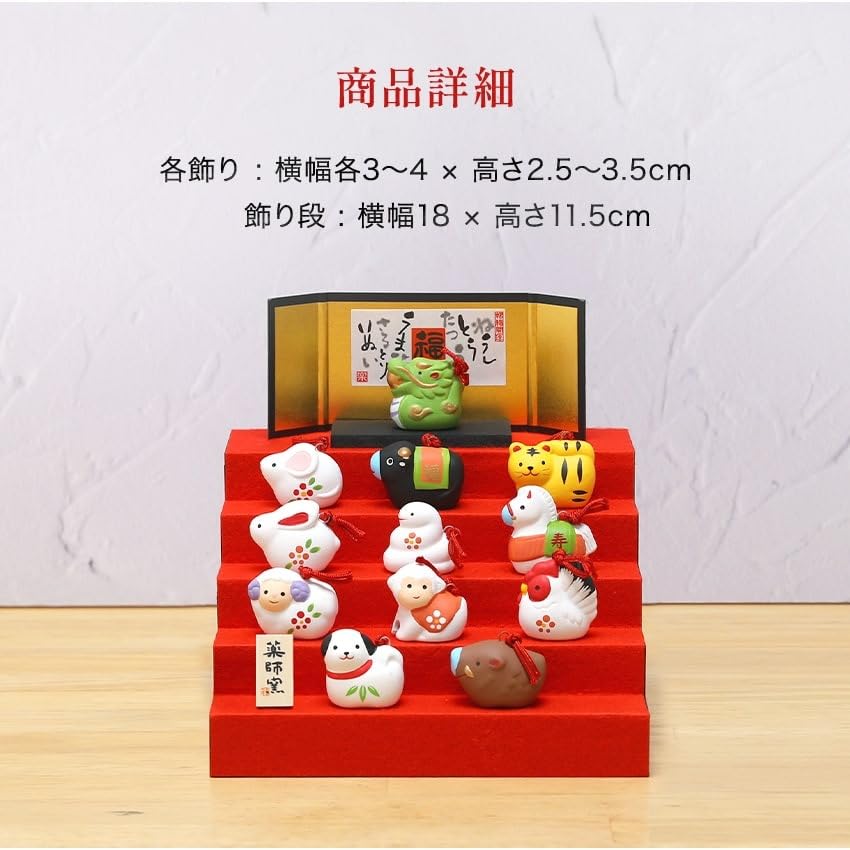 Osaka Choseido Zodiac New Perfect for Every Horse Figurine, Year's Decoration, Year, Ceramic, ...