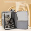 Carrier Pet Backpack Breathable Puppy Carrying Bag Oxford Cloth Portable Foldable Large Space Transparent Pet Carrier Supplies