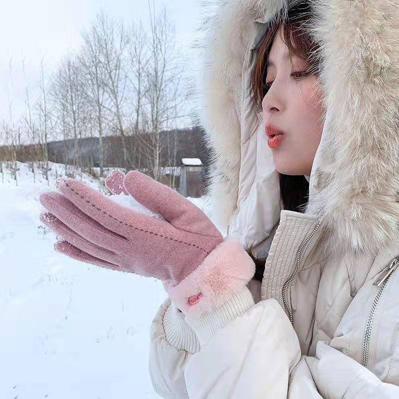 Cashmere Womens Touch Screen Gloves For Winter Warmth With Windproof Protection For Commuting