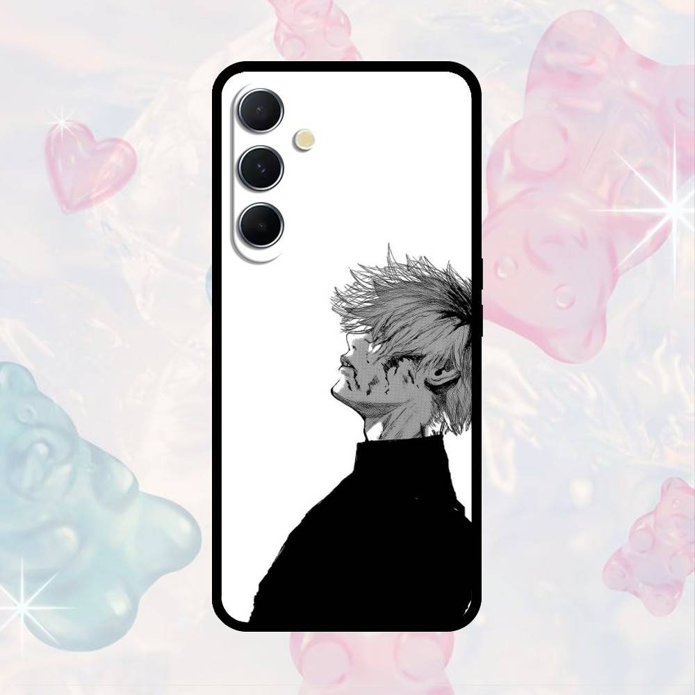 AAA Tokyo Ghoul Kaneki Ken Pouzdro na telefon Pro Samsung S25,S24,S21,S22,S23,S30,Ultra,S20,Plus,Fe,Note,10,9,5G Černý kryt