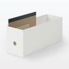 MUJI Recyceltes Polypropylen Aktenordner Standard Weiß B10 x T32 x 83904388 Box, Typ, 1/2 Größe, Grau, Ca.. H12cm,