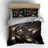 Elegant Lady with Floral Art Bedding Duvet Cover Set Duvet Cover Pillowcases  (1*Duvet Cover 2*Pillowcases, Without Duvet Insert)