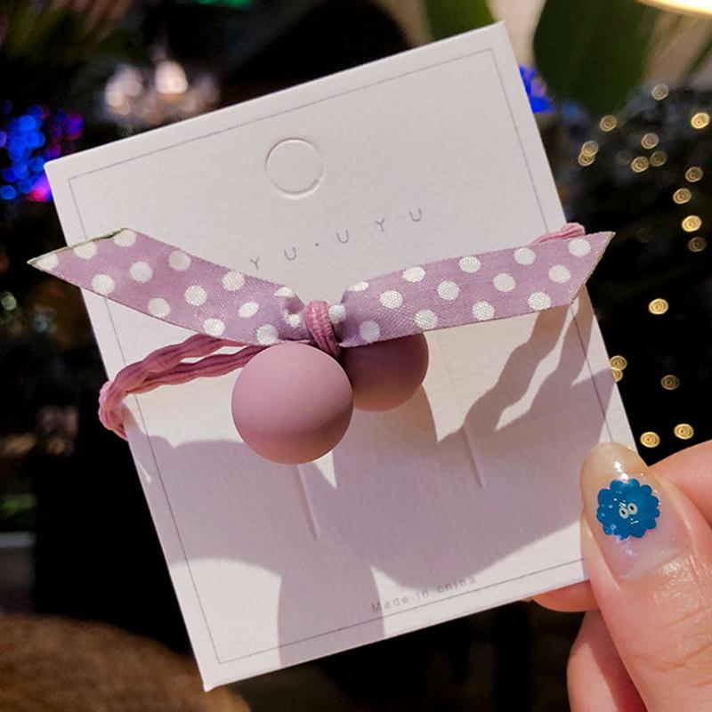 

Korean Style Rubber Hair Tie - Cute Colorful Hair Accessories for Women