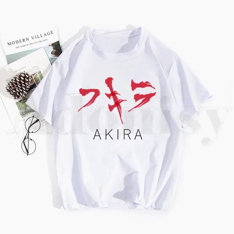 Akira Shotaro Kaneda Motociclista A Cápsula Japão Anime Camisetas Tops Camisetas Homens Mulheres Manga Curta Camiseta Casual Streetwear Engraçado