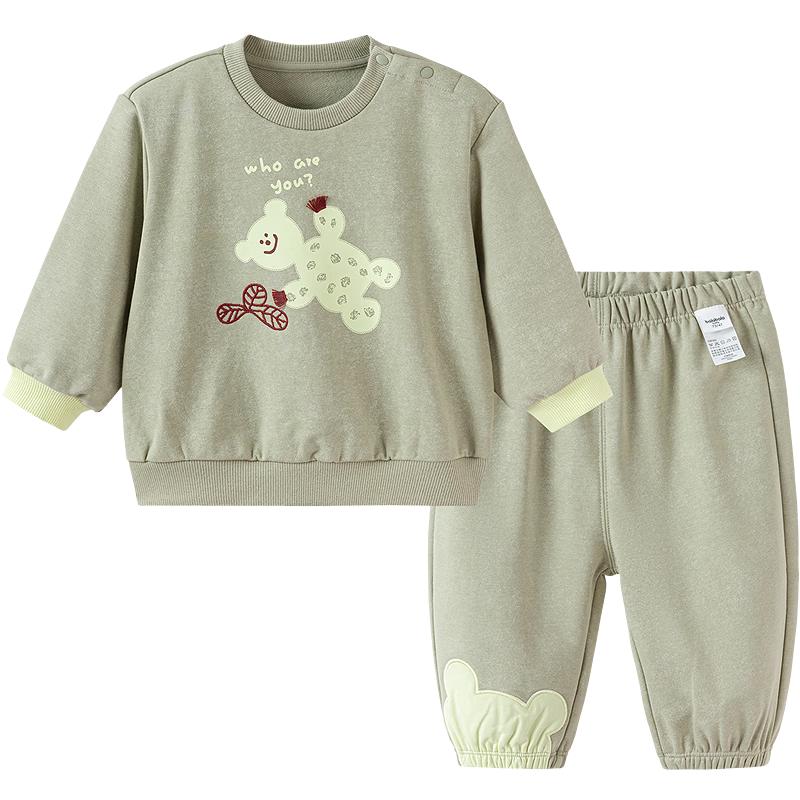 Balabala Baby Autumn Long Sleeve Two-Piece Set 80