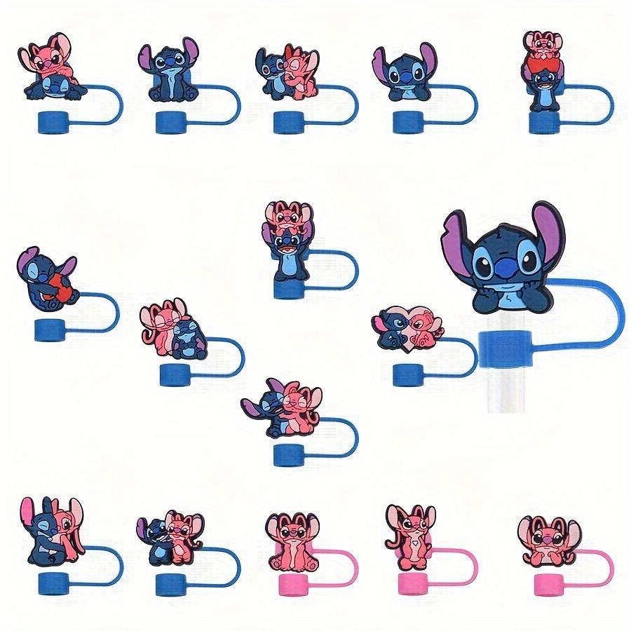 Anime Cartoon Dustproof Straw Cover - Stitch PVC Soft Rubber Cap 8mm