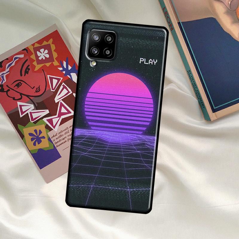 Synthwave Retro 80er Neon Hülle Für Samsung Galaxy A52 A32 A12 A33 A06 A16 A26 A36 A56 A15 A53 A13 A34 A54 A14 A35 A55
