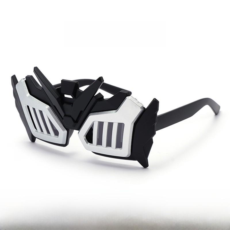 Kids Cartoon Mecha Warrior Sunglasses With Uv400 Protection And Fullframe Design For Travel And Events