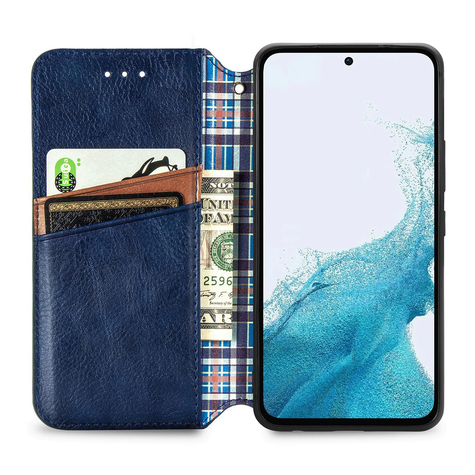 

For Samsung Galaxy A36 5G PU Leather Case Rhombus Imprint Wallet Stand Phone Cover Brown