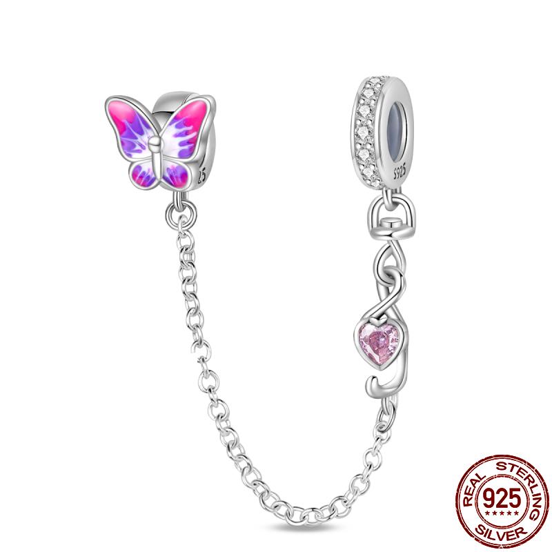 Copper Diy Beads Safety Chain-Classical Cross Pattern Charm Fit 3Mm Pan Original Bracelet For Women Jewelry Birthday Gift