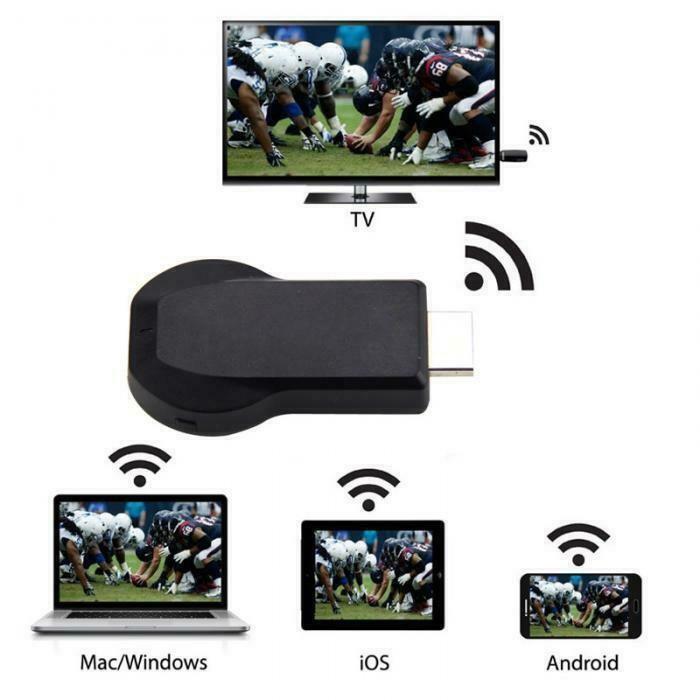 Dongle inalámbrico con pantalla WiFi, adaptador HDMI 1080P para dispositivo  de duplicación de pantalla móvil a receptor de proyector de TV