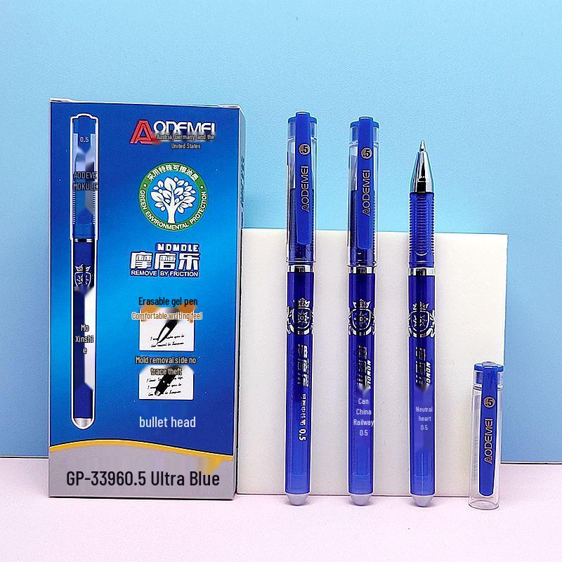

MoMoLe 0.5mm Bullet Head Erasable Gel Pen for Students & Office [1 Box 12 Pens] Price