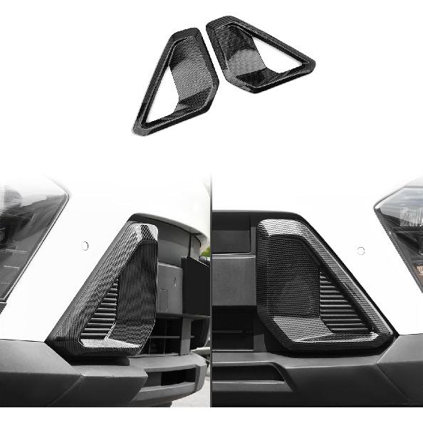 ABS Front Bumper Side Air Vent Cover Fog Light Lamp Decor Cover Front Bumper Middle Mesh Cover Compatible with Hyundai Kona 2024 2025 SX2 Accessories