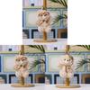 Plush Bear Keychain With Glasses And Straw Hat For Kids And Adults