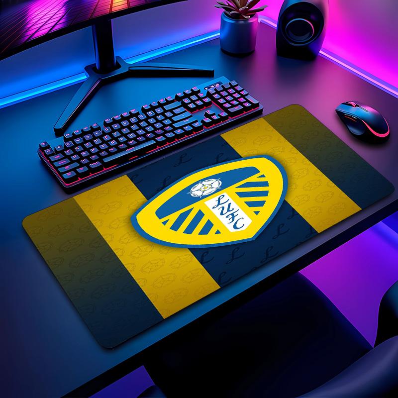 Leeds United Fußballmuster Mauspads Nicht?Rutschfestes Gummi-Basis Gaming-Mauspad Für Schreibtisch Büro Zuhause