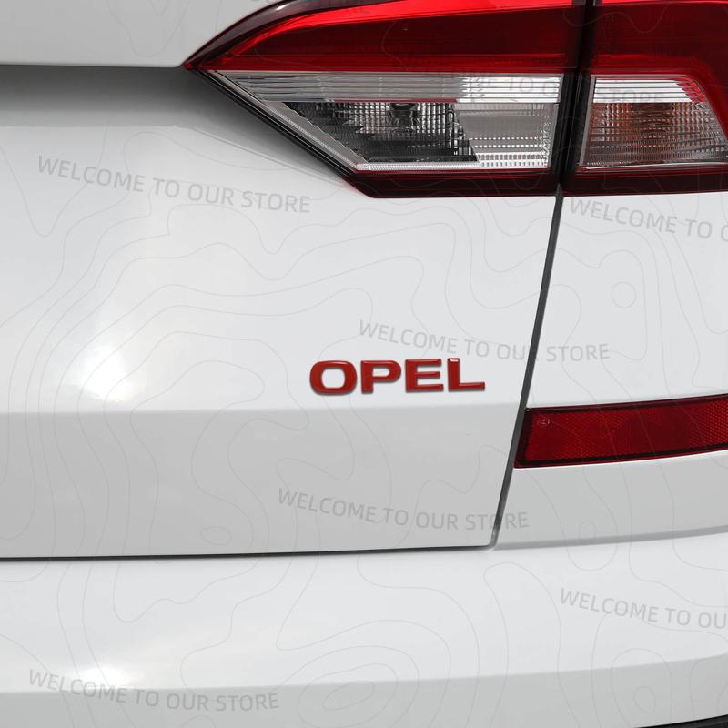Zinc Alloy For OPEL Corsa Letter Logo OPC Line GTC Vauxhall Car Trunk 3D Metal Emblem Rear Body Badge Sticker Accessories
