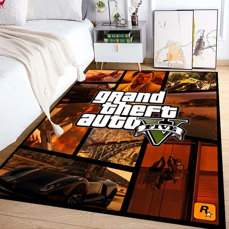 Grand Theft Auto V: Приключения ковровые напольные коврики Декор для дома Украшение для общежития Подушка для офисного кресла Искусство
