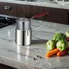 With Lid Deep Fryer with Strainer Stainless Steel Milk Warmer Pot Tempura Fryer Pan  Kitchen