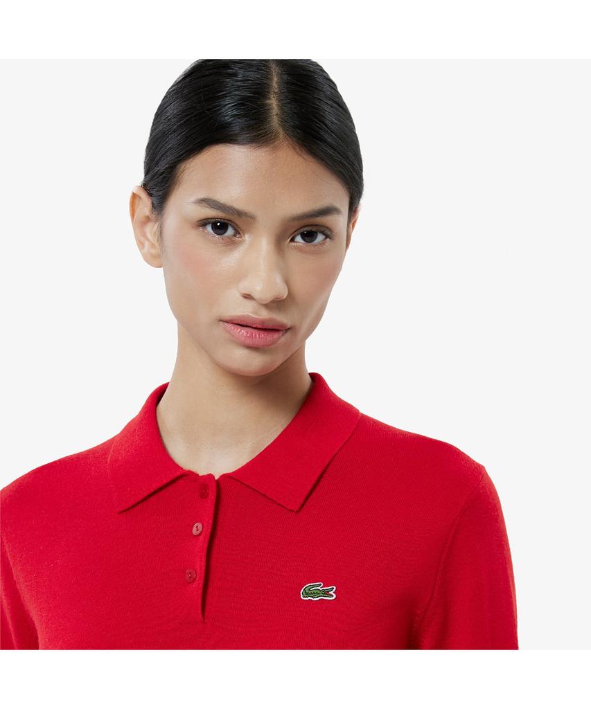 LACOSTE Women'S Basic Long Sleeve Sweater Polo Af793E-55N 240
