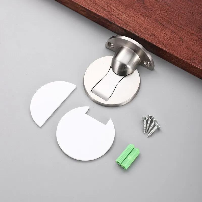 

Невидимый магнитный дверной стопор из нержавеющей стали, ветрозащитный, механический самоблокирующийся дверной стопор, дверной стопор