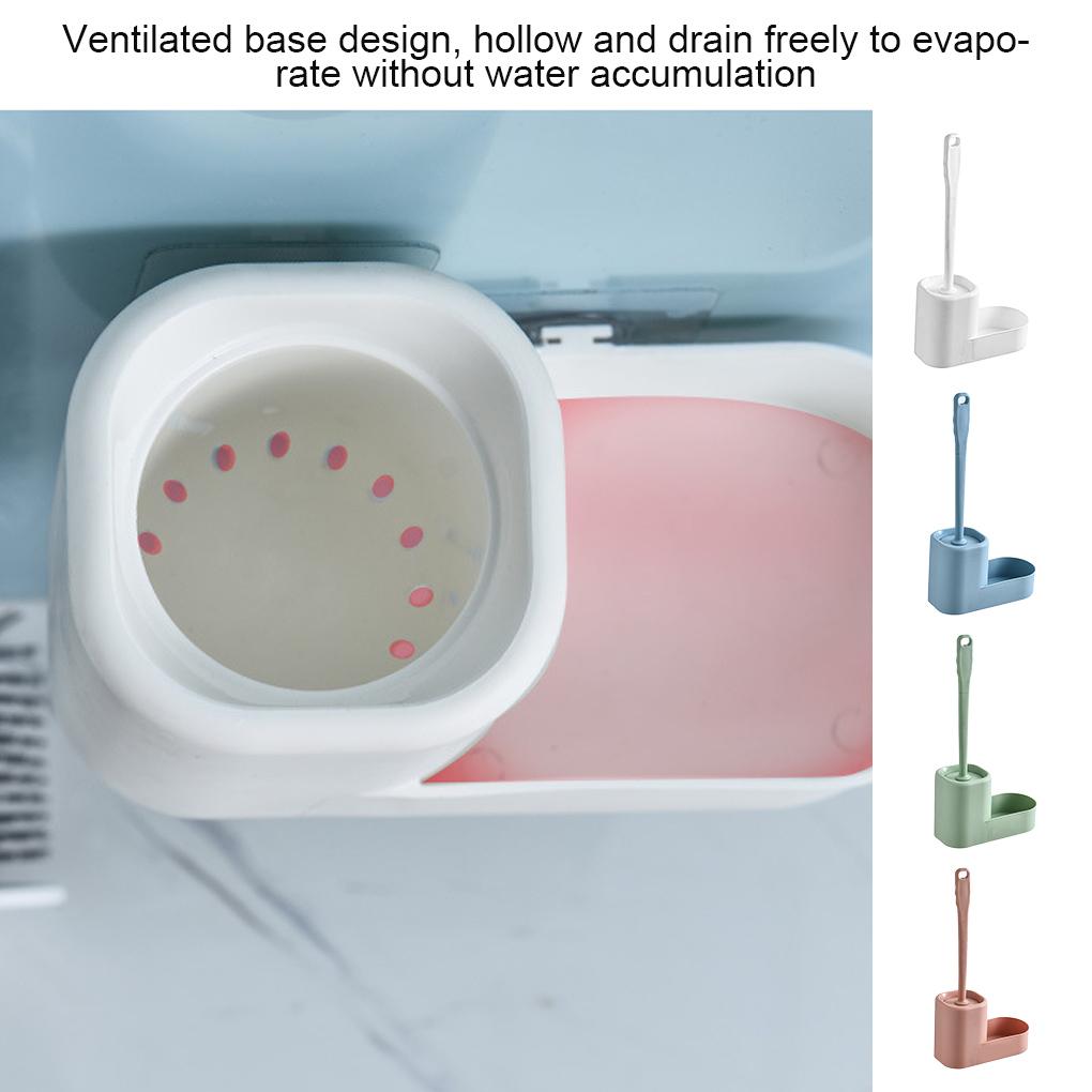 WC-Bürste, Kunststoff-Badezimmerbürsten-Set, Wandgriff, Reinigungswerkzeug mit Halter