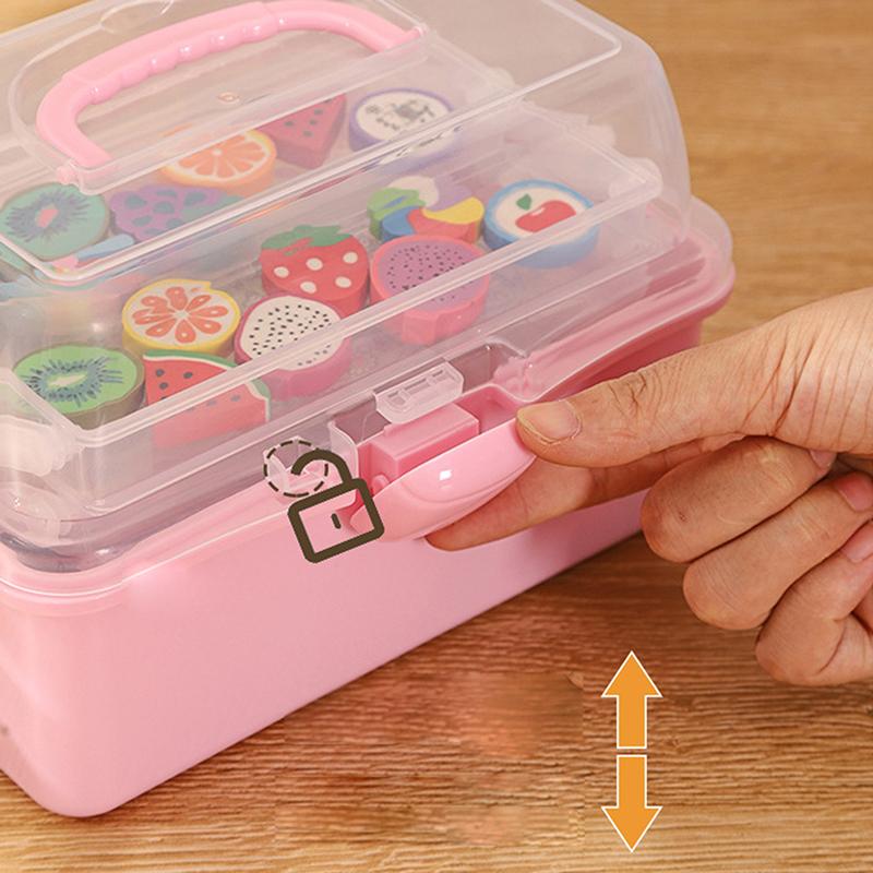 Children'S Hair Accessories Storage Box Head Rope Hairpin Card Pen Sundries Stationery Box Cute Girl Jewelry Box KTY