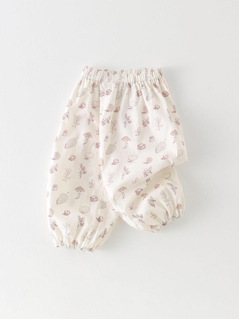 Korean-Style Anti-Mosquito Summer Pants for Infants - Boys & Girls Thin Loose Cuffed Lantern Pants