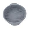 9 Inch Silicone Cake Mold Round Shape Various Baking Pan for Oven (Gray)