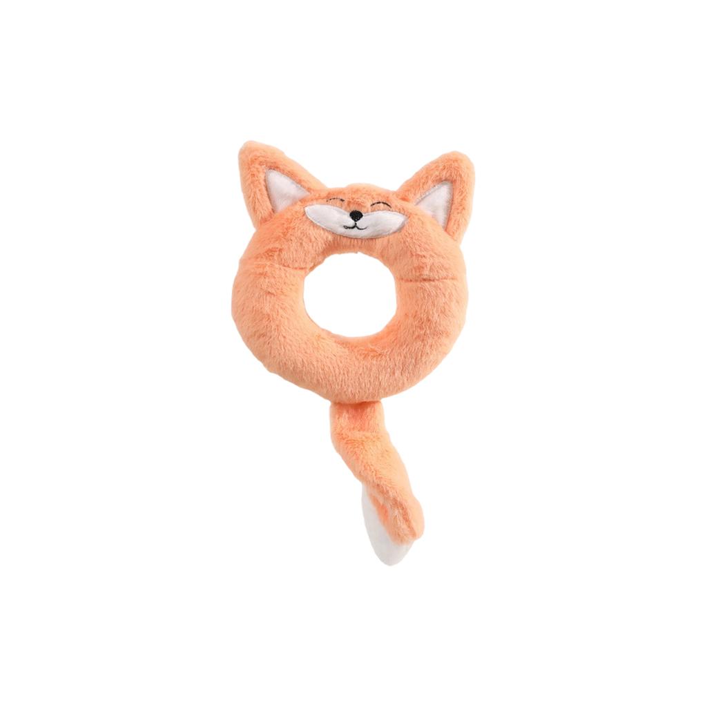 Cute Donut-Shaped Squeaky Dog Toys - Soft Plush Chew Toys For Puppy Teething & Boredom Relief