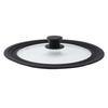 Pot Lid Round Glass Pot Lid Heat Resistance Silicone Rim  Kitchen Pan Cover for 24cm 26cm 28cm Diameter Pots