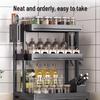 3-Tier Kitchen Spice Rack Organizer with Utensil Holders