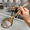 ZISIZ Stainless Steel Chinese Sharing Soup & Slotted Spoon Set