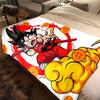 1 Stück Son Goku Druck Flanelldecke, Hohe Qualität für alle Jahreszeiten, Heimdekoration, Wärme und Komfort, Perfekt für Weihnachtsgeschenke