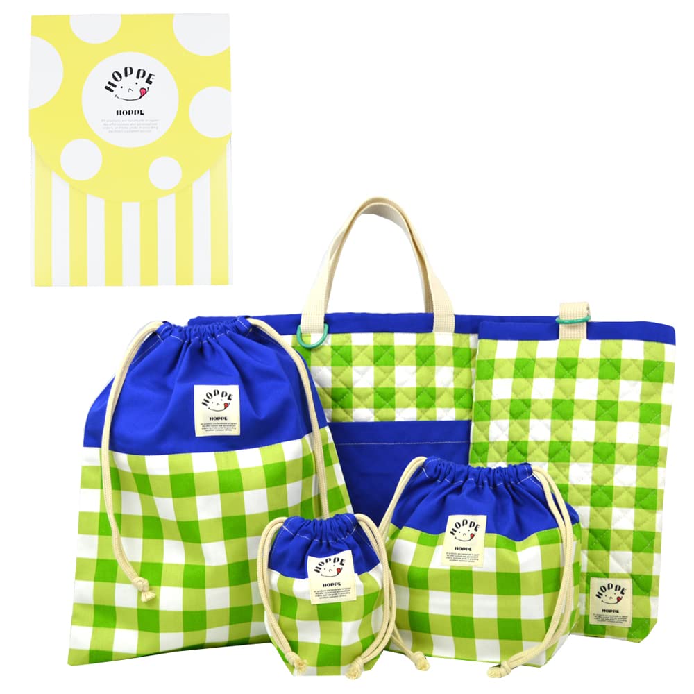 

Оригинальный подарочный набор включает в себя мешок для уроков и обувь. Идеально в качестве подарка или сделано в [HOPPE] 5 предметов (Зеленая клетка) - Сумка, Сумка, Сумка. предъявитель. Япония.