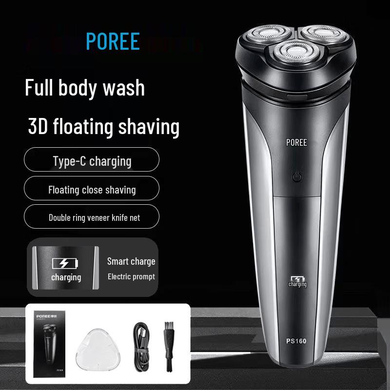 Bora PS160 Men s Wet/Dry Electric Shaver CN plug (adapter included)