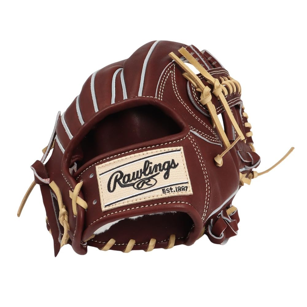 Rawlings JAPAN GH5FHJK54 Baseball Throw HOH® Glove, Hardball, Infielder's, Burgundy, 11.5 Inches, Right-Handed