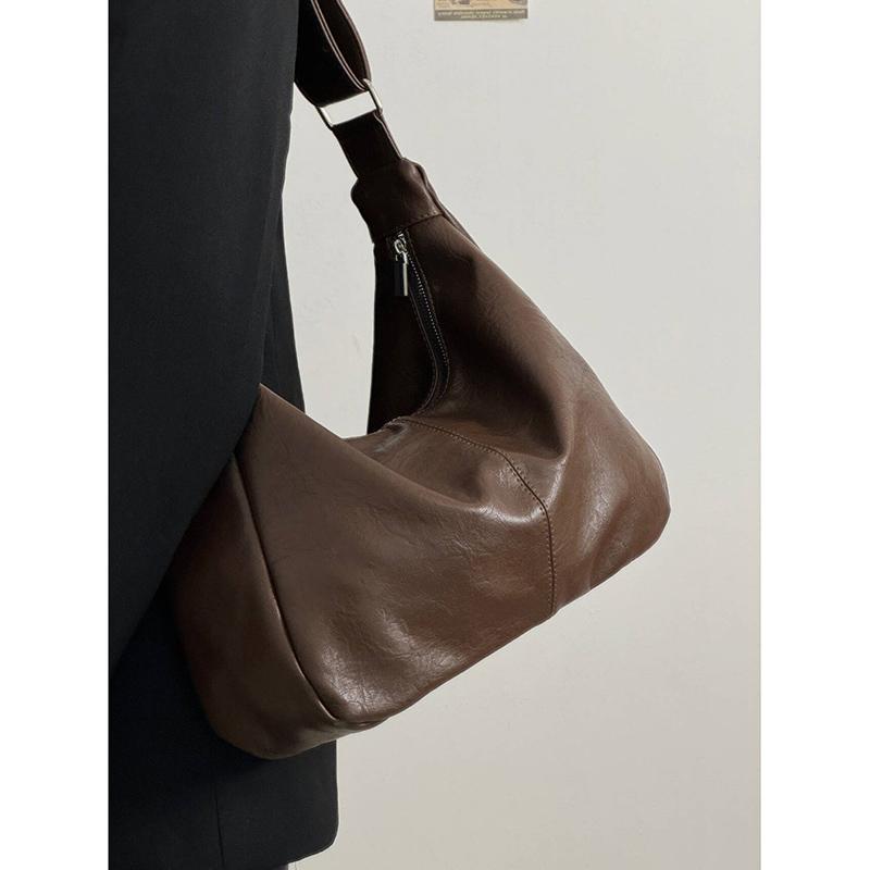 

Универсальная женская сумка через плечо, прочная модная сумка, сумка через плечо для поездок на работу, женская минималистская сумка из искусственной кожи кофейный