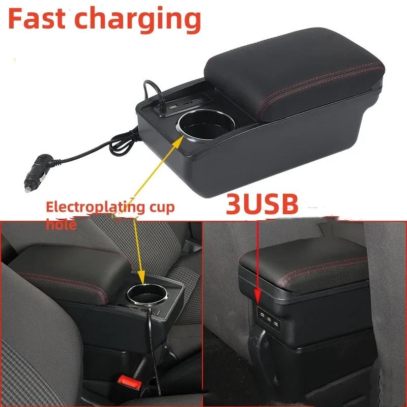For Seat Ibiza Armrest Box For Seat Ibiza 6j Ibiza 6L Car Armrest Auto Storage Box 2010-2019 Dedicated Retrofit Car Accessories