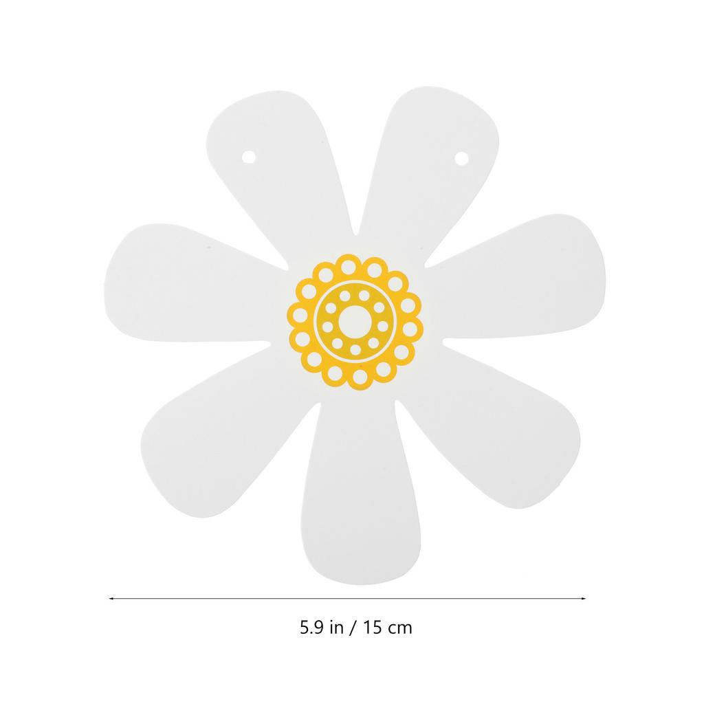 5Pcs Flower Garland Banner Birthday Party Decor Hanging Bunting Paper Daisy Decorative Flag for Window Doorway Decoration