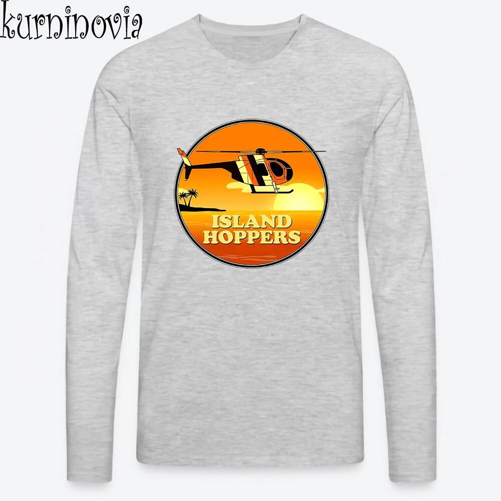 Men s and Women s T-shirts Island Hoppers Magnum PI 80 s TV Show Grey Size S to 2XL XXXL