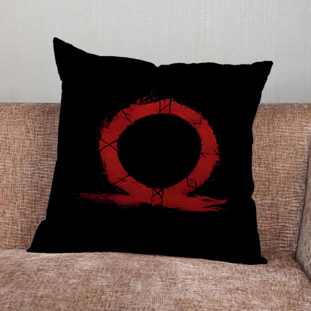G-God of W-War Game Pillow Case For Home Bedroom Car Office Decoration Living Room Sofa Cushion Cover Suitable
