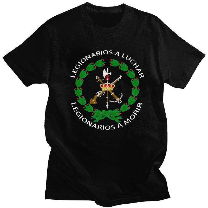

Custom Spanish Legion T Shirts for Men Pure Cotton Tee Tops Spain Coat of Arms Tshirts T-shirt Clothing - Men s Summer Cotton... S разноцветный