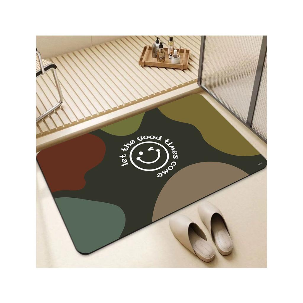 Small Fresh Cream Wind Diatom Mud Floor Mat Bathroom Dirt-Resistant And Easy To Take Care Of Floor Mat Bathroom Non-Slip Quick-Drying Floor Mat