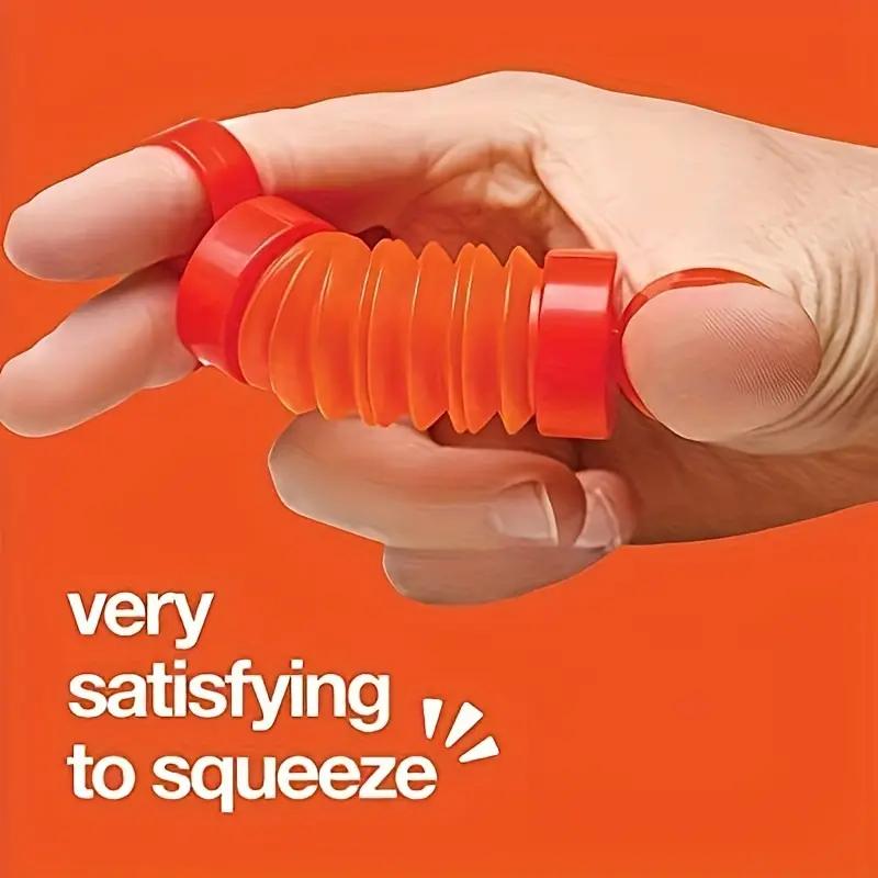 1PCS Decompression Toy Finger Telescopic Tube POP Finger Pull Tube Bellows Children's Toy Elastic Finger Exerciser