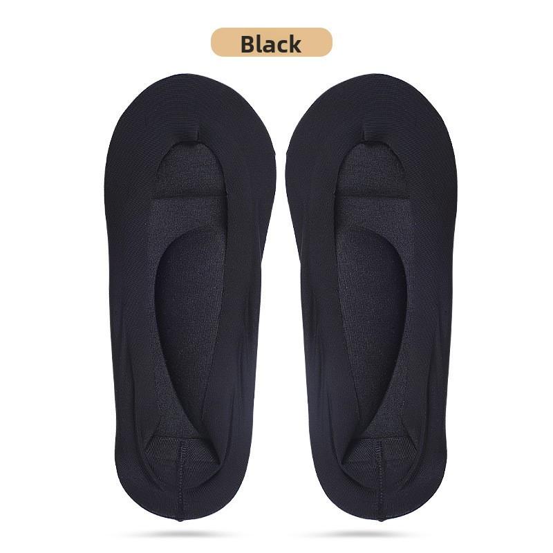

New Women s 3D Arch Air Cushion Shallow Mouth Invisible Ice Stockings Sponge Arch Support Non-slip Massage Boat Socks 21cm
