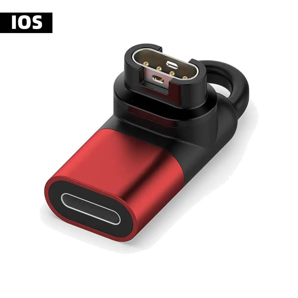 Type C/Micro/ios USB Female to 4pin Charger Adapter for Garmin Fenix 7/6/5 instinct 2S Venu 2 plus EPIX Watch Charging Converter