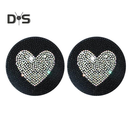 

1 пара блестящих стразов Декор автомобильный подстаканник подстаканник милая лапа сердце узор авто подстаканник автомобильные аксессуары Love Heart белый